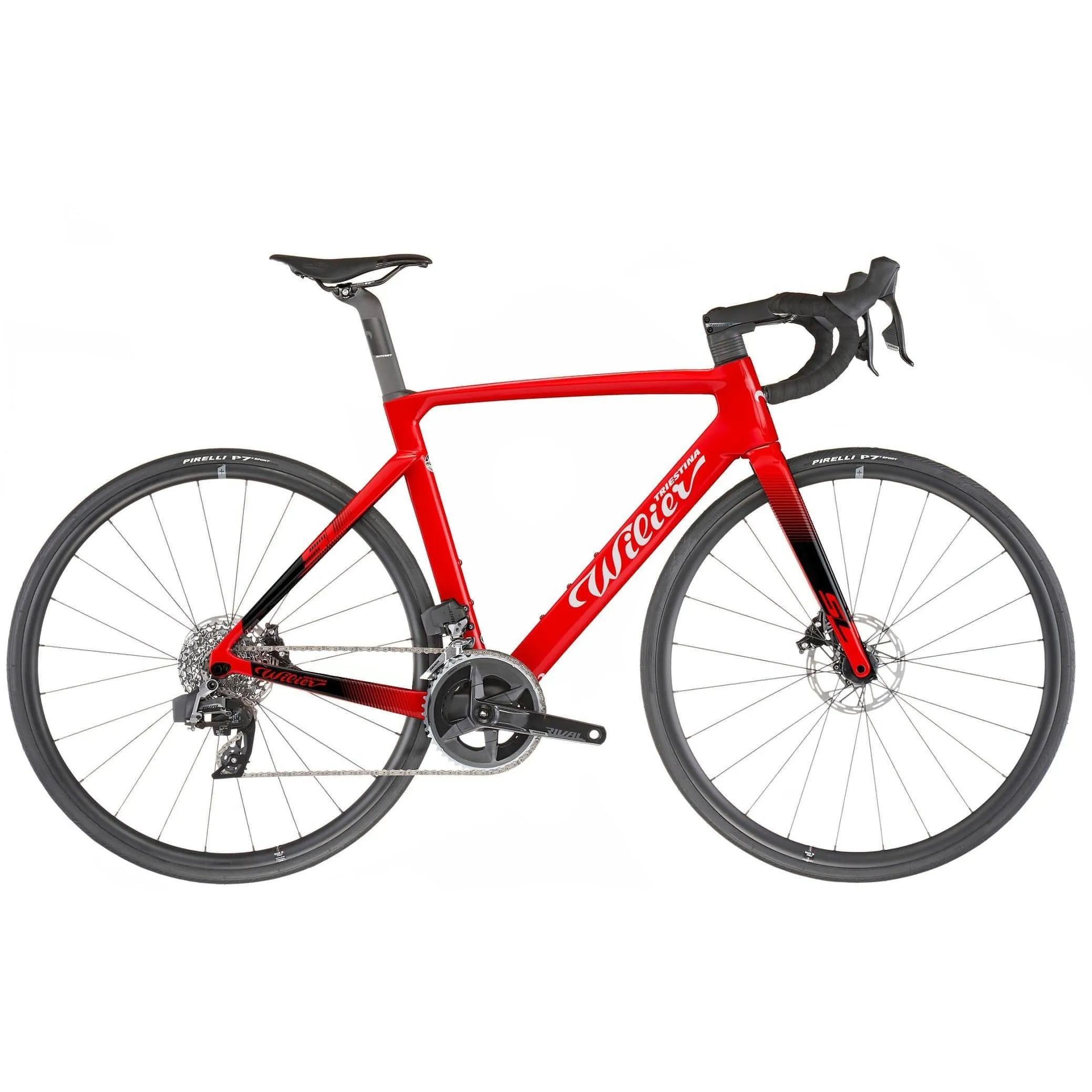 Wilier Triestina Cento 10 SL Disc Rival AXS Carbon Road Bike 2023 - Red & Black