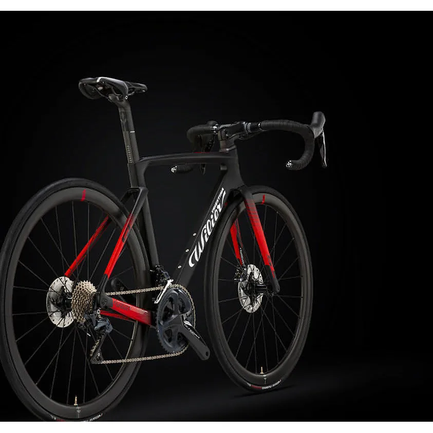 Wilier Triestina Cento 10 SL Disc Ultegra Di2 Carbon Road Bike 2023 - Black & Red