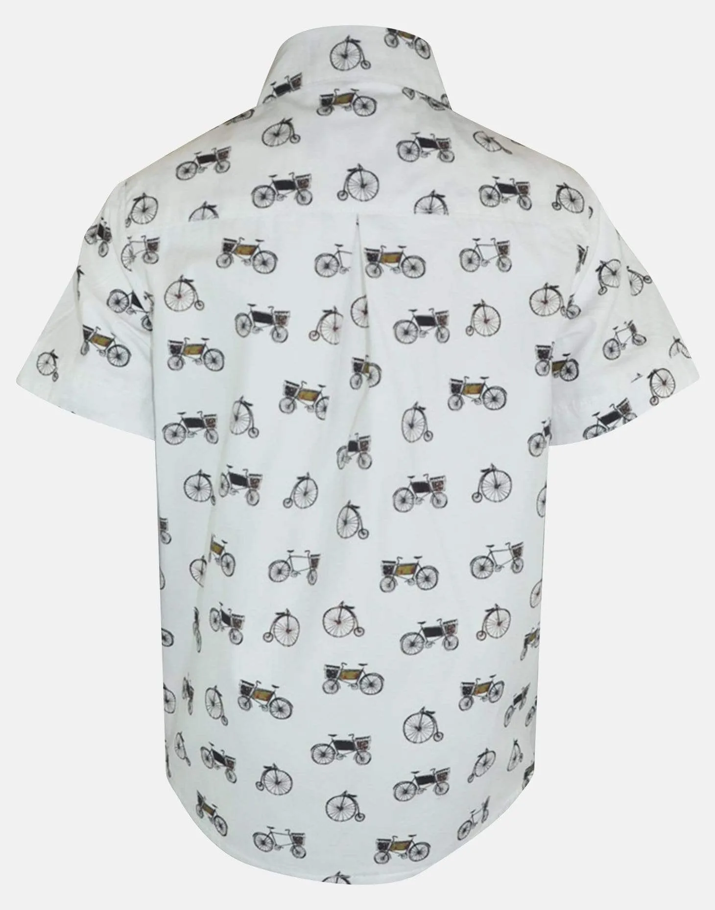 William: Bike print short sleeve shirt