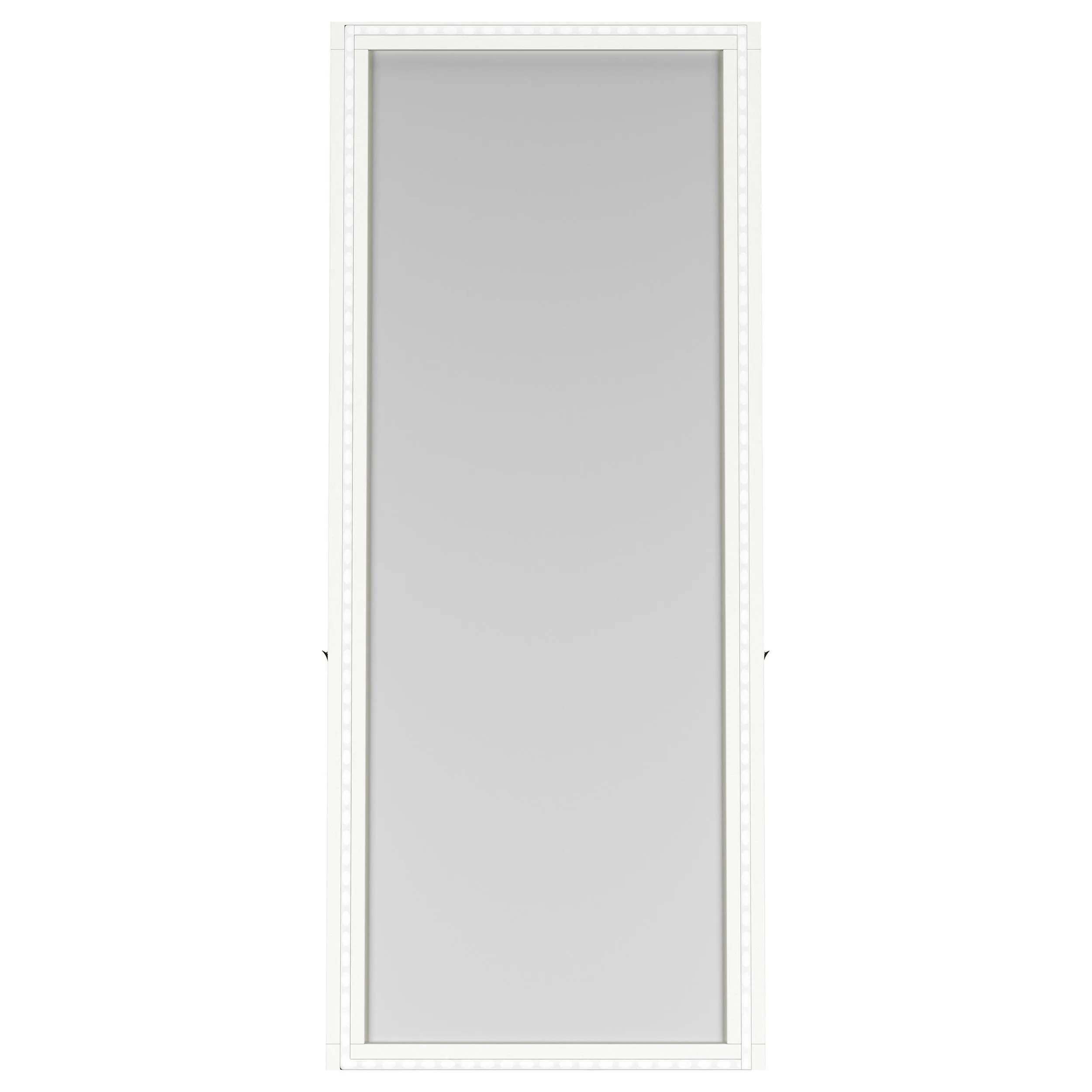 Windrose 28 x 67 Inch Tempered LED Standing Mirror White