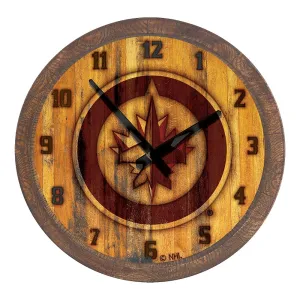 Winnipeg Jets: Branded "Faux" Barrel Top Wall Clock