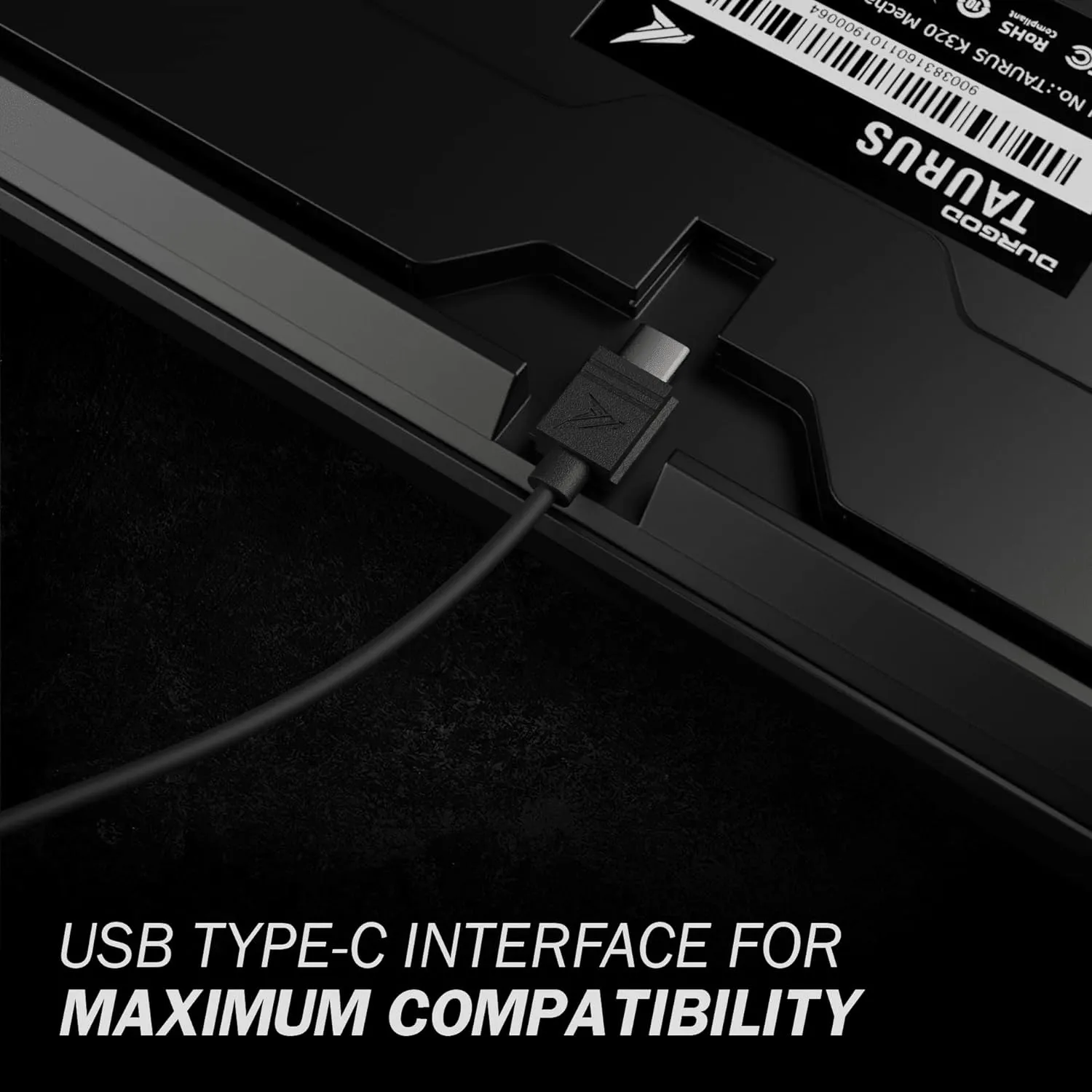 Wired Mechanical Gaming Keyboard - 87 Key - Double Shot PBT