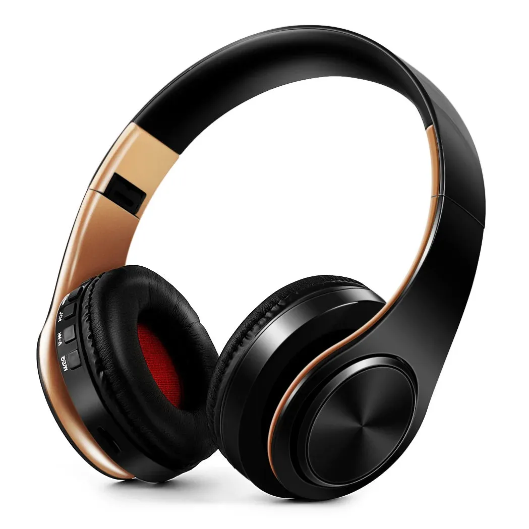 Wireless Bluetooth Headphones - Stereo Sports Headset with Mic, Overhead Earphones for Smart Phone TV PC Tablet