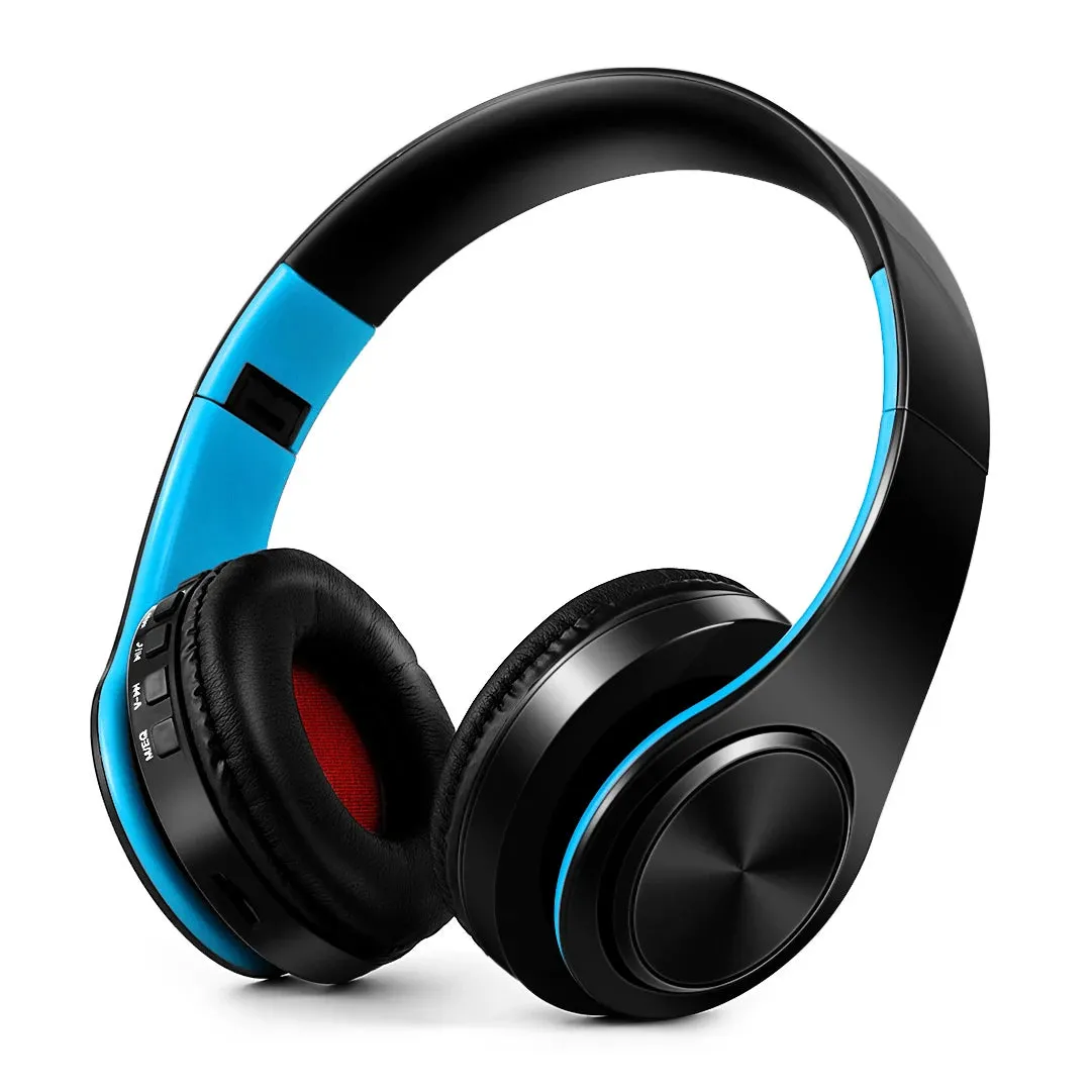 Wireless Bluetooth Headphones - Stereo Sports Headset with Mic, Overhead Earphones for Smart Phone TV PC Tablet