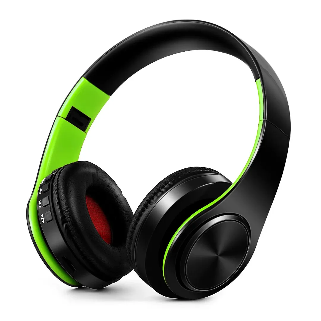 Wireless Bluetooth Headphones - Stereo Sports Headset with Mic, Overhead Earphones for Smart Phone TV PC Tablet