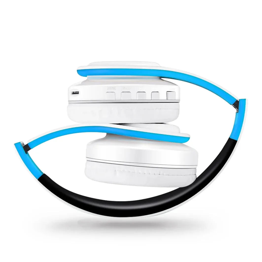 Wireless Bluetooth Headphones - Stereo Sports Headset with Mic, Overhead Earphones for Smart Phone TV PC Tablet