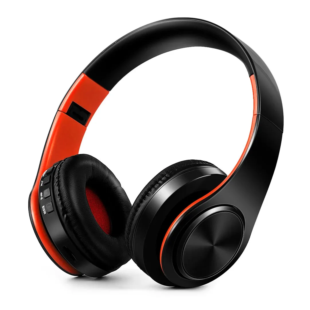 Wireless Bluetooth Headphones - Stereo Sports Headset with Mic, Overhead Earphones for Smart Phone TV PC Tablet