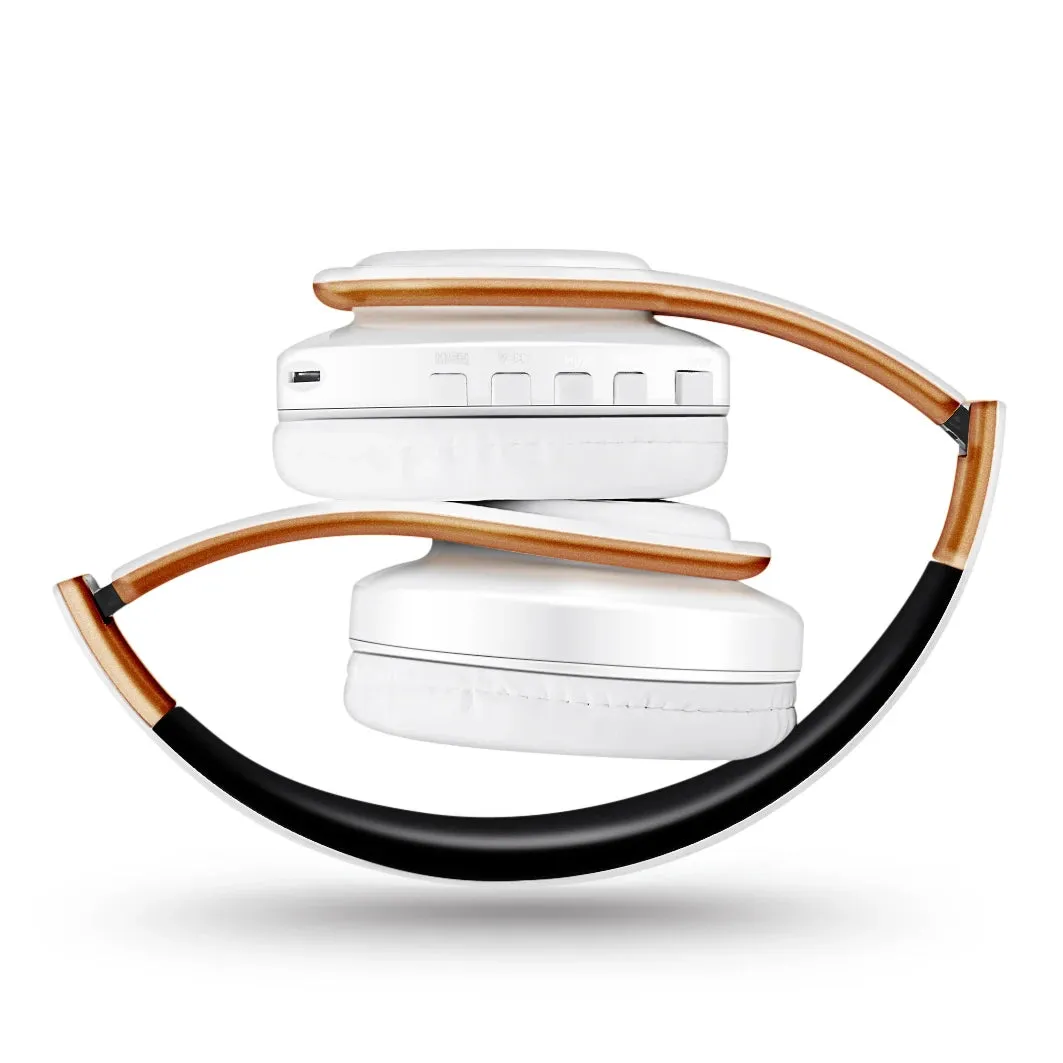 Wireless Bluetooth Headphones - Stereo Sports Headset with Mic, Overhead Earphones for Smart Phone TV PC Tablet