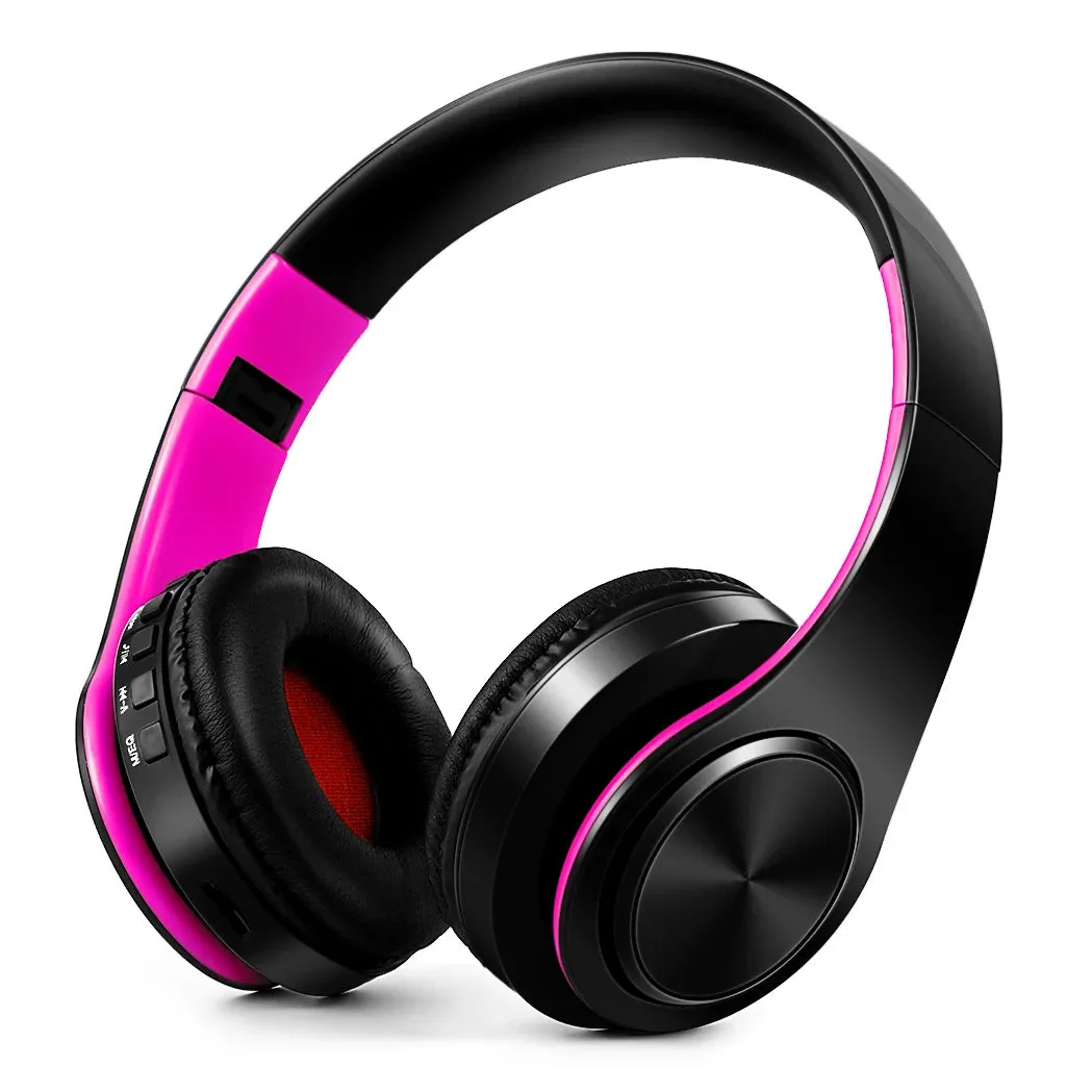 Wireless Bluetooth Headphones - Stereo Sports Headset with Mic, Overhead Earphones for Smart Phone TV PC Tablet