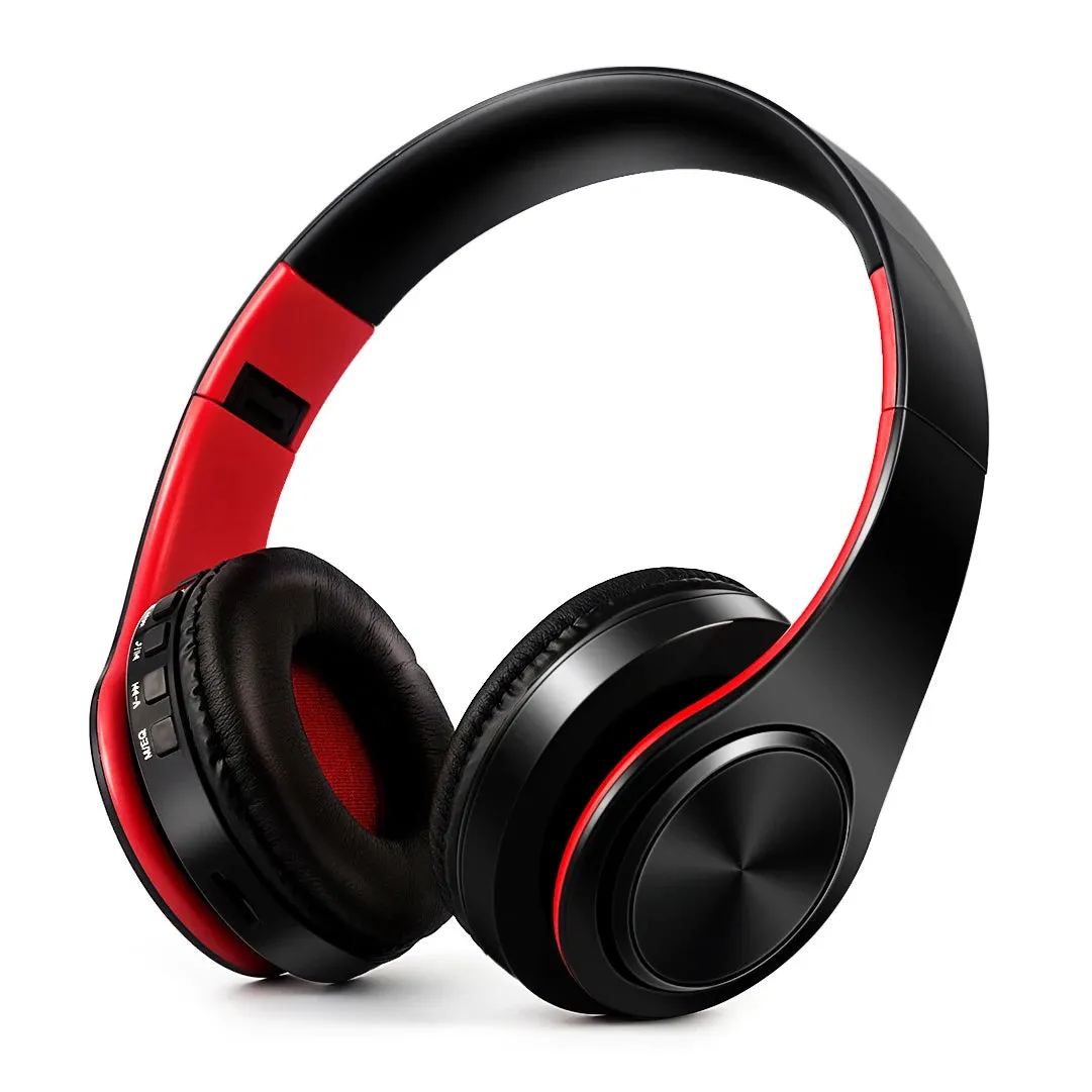 Wireless Bluetooth Headphones - Stereo Sports Headset with Mic, Overhead Earphones for Smart Phone TV PC Tablet