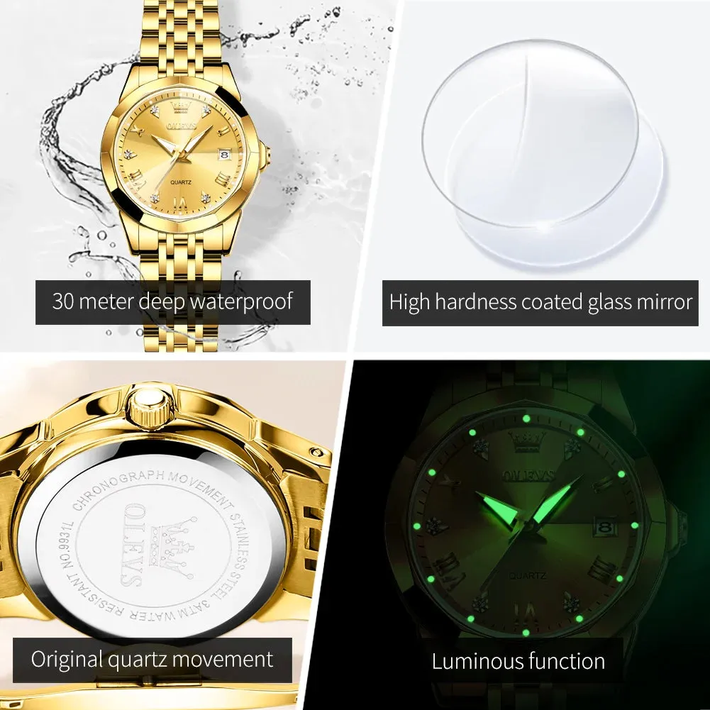 Women Waterproof Stainless Steel Women Watches