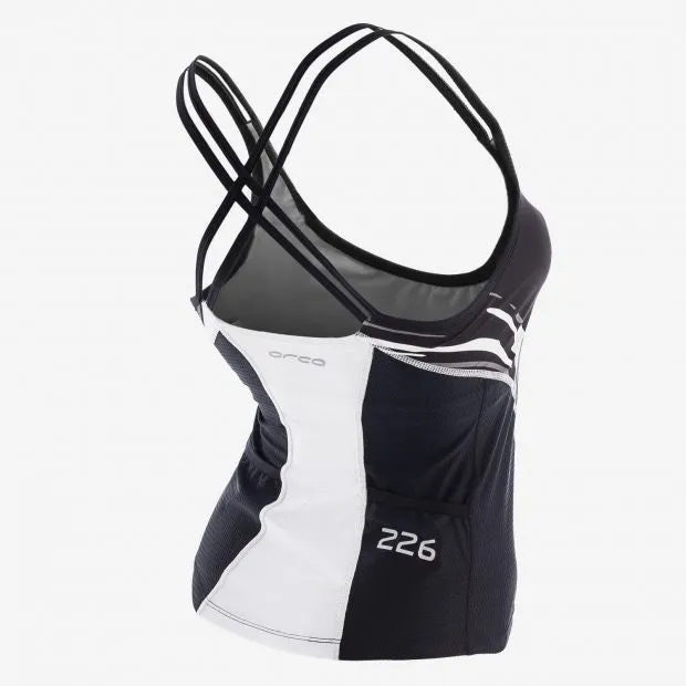WOMENS 226 SINGLET BK-WH