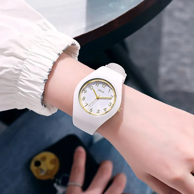 Women's 40mm Quartz Rubber Watch