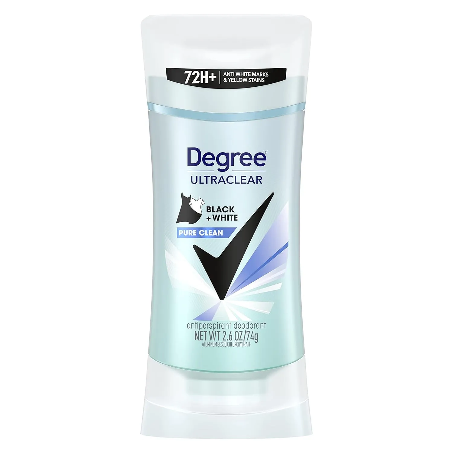 Women'S Black White 4 Count Antiperspirant Balm 2.6 Oz - Protects from Deodorant Stains, Fresh Scent, 48H Non-Stop Protection