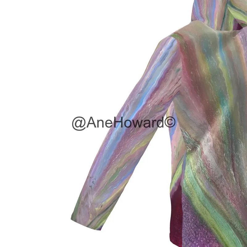 Women's Hooded Rain Mac Rainbow