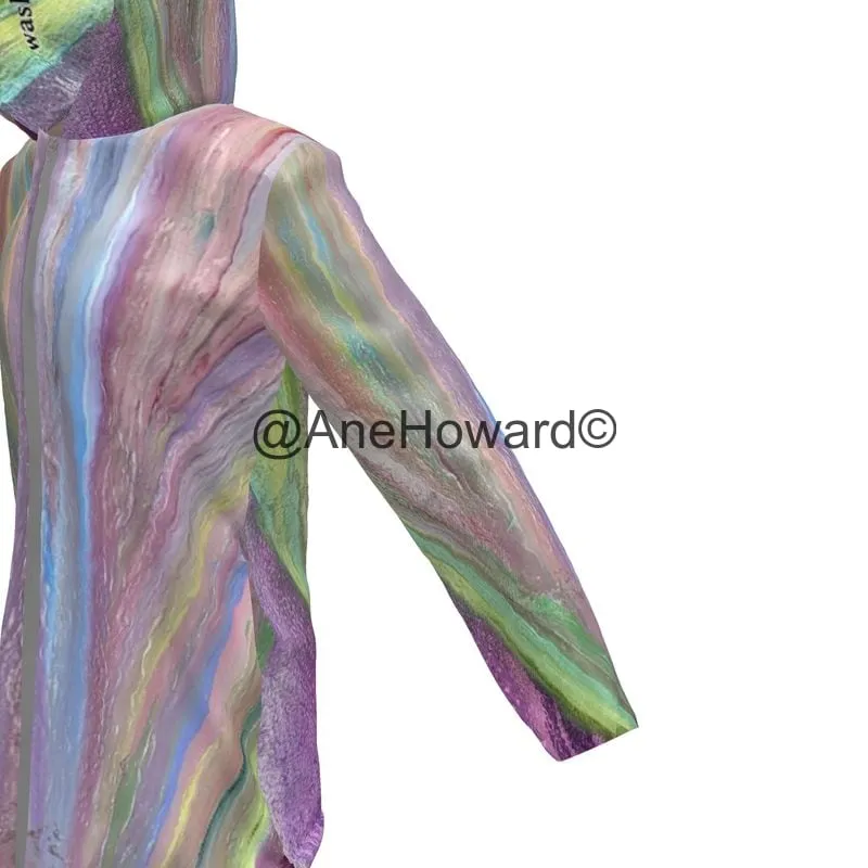 Women's Hooded Rain Mac Rainbow
