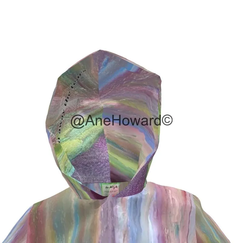 Women's Hooded Rain Mac Rainbow
