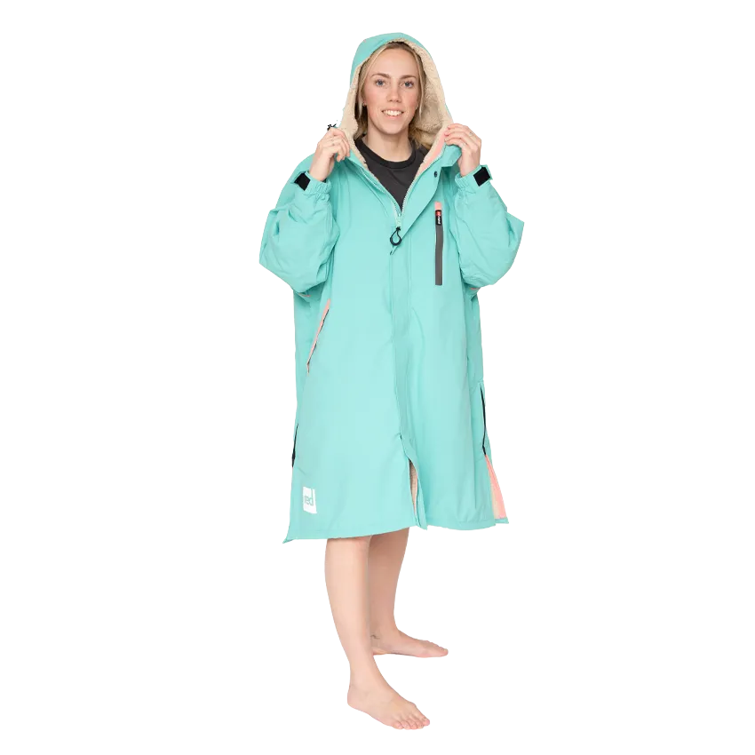 Women's Long Sleeve Pro Change Robe EVO - Icebergs Aqua