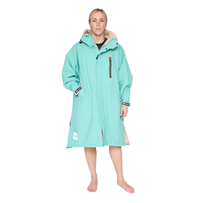 Women's Long Sleeve Pro Change Robe EVO - Icebergs Aqua