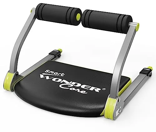 WONDER CORE Smart, Ab Workout Equipment, Sit Up Machine & Exercise Equipment, Ab Crunch Machine for Stomach Workout, Ab Core Trainer Abdominal Machine, Fitness Equipment for Home Gym (Green)