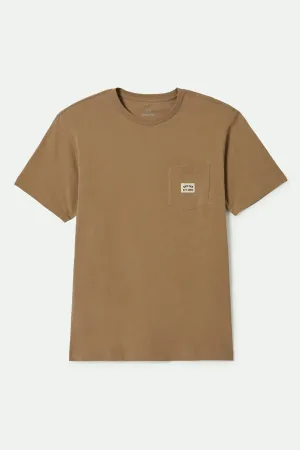 Woodburn S/S Tailored Pocket T-Shirt - Khaki