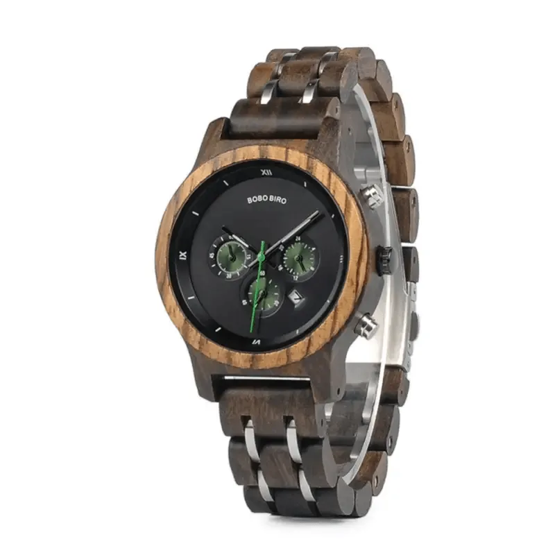 Wooden Watches Men's: Eco-Friendly Wood Quartz Timepiece