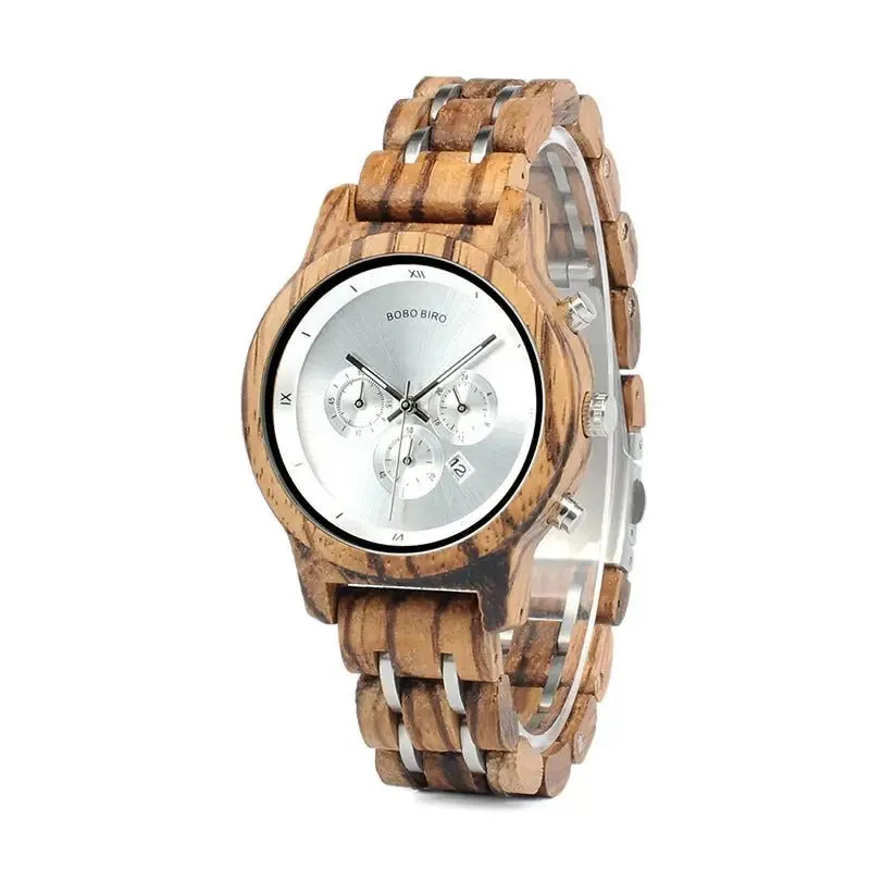 Wooden Watches Men's: Eco-Friendly Wood Quartz Timepiece