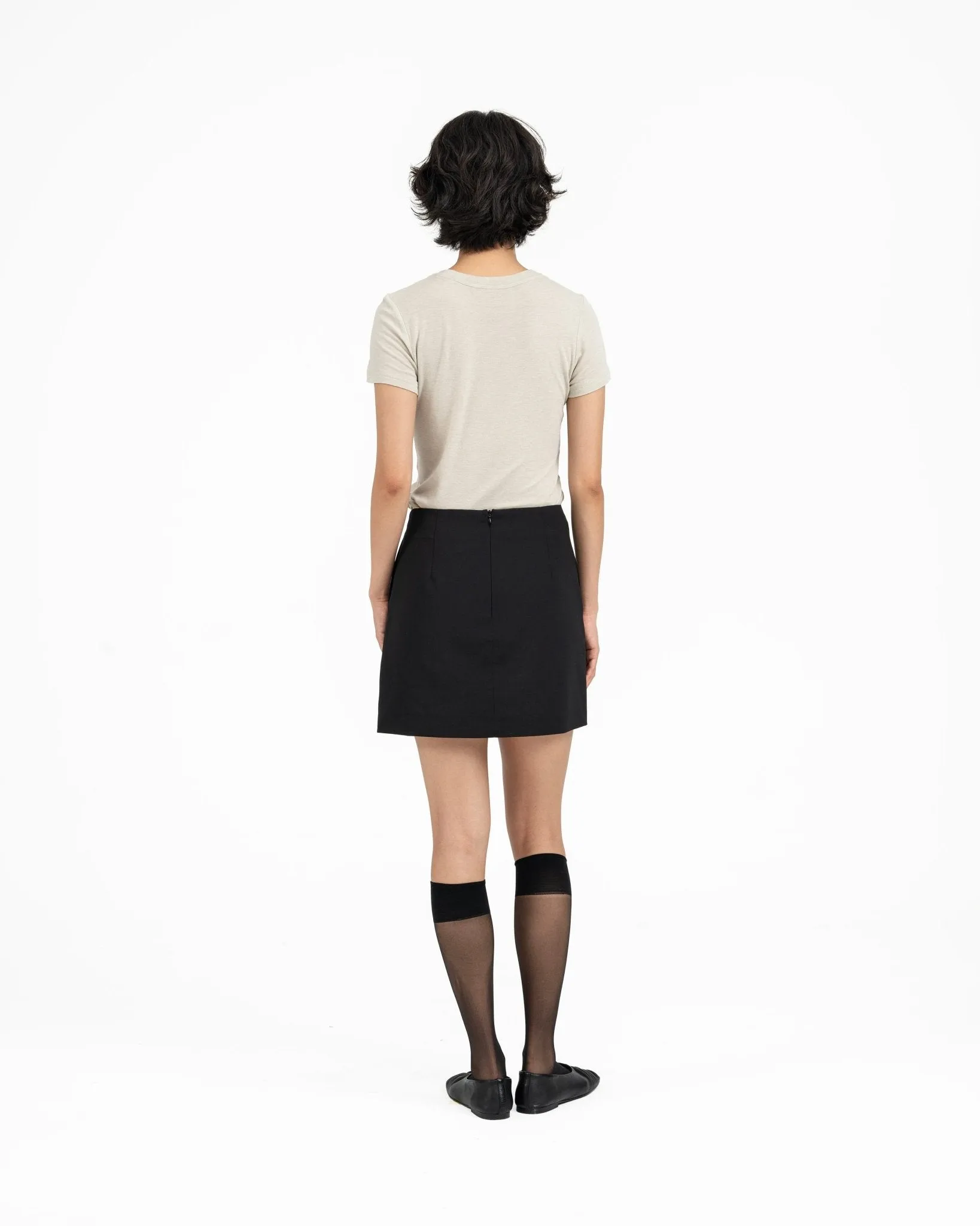Wool Mini Skirt