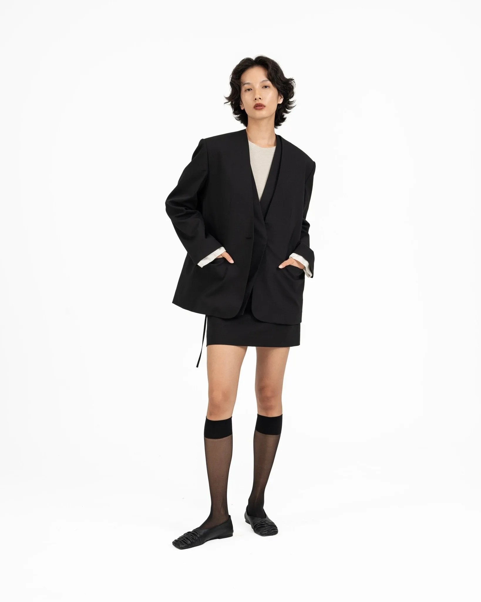 Wool Mini Skirt