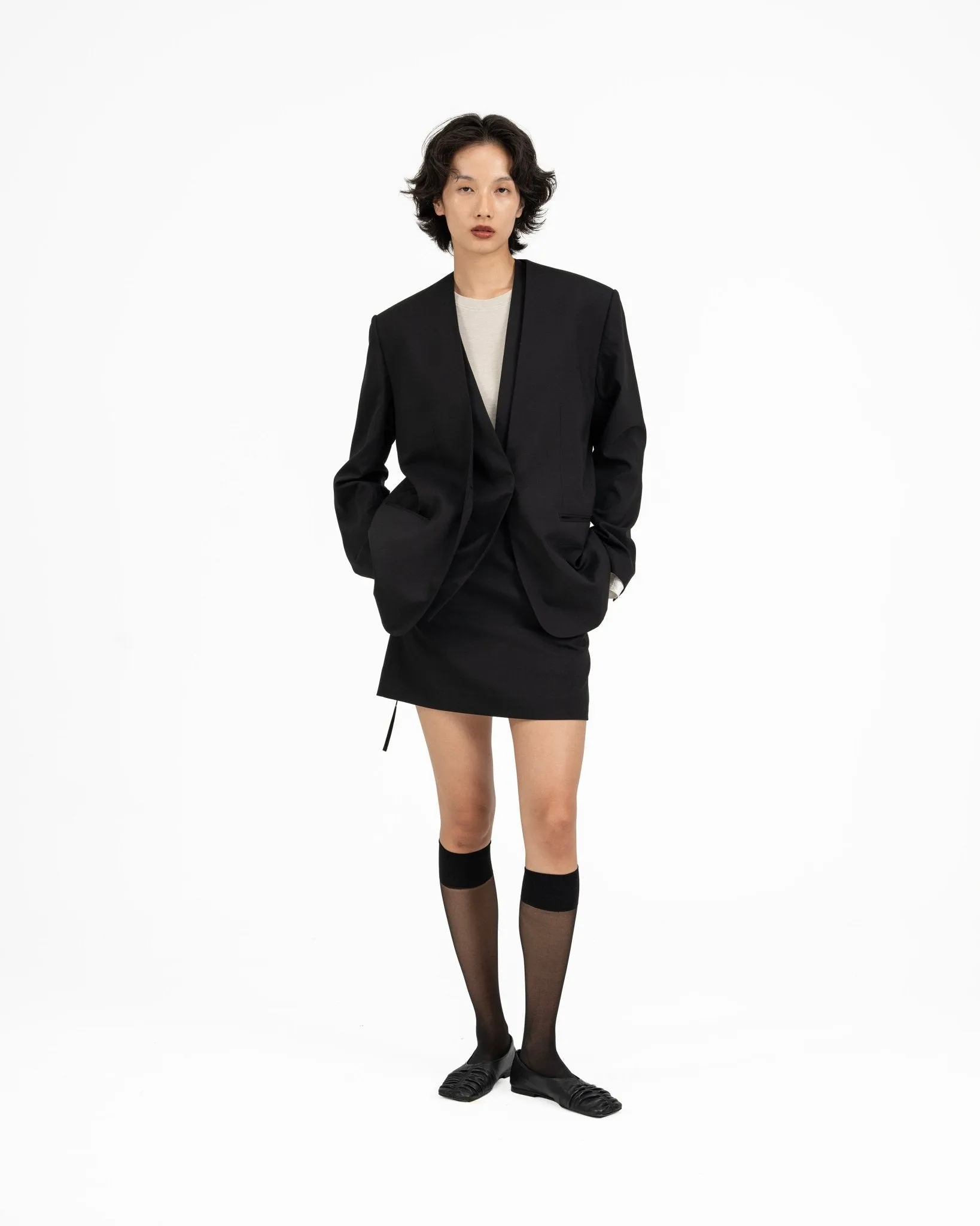 Wool Mini Skirt