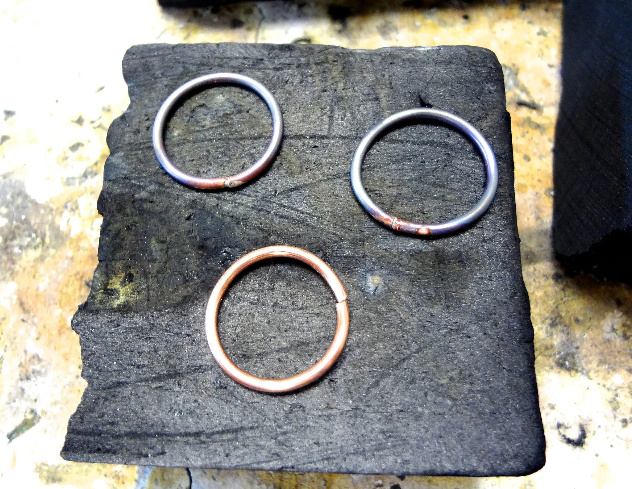 workshop / intro to working with metals   making stack rings