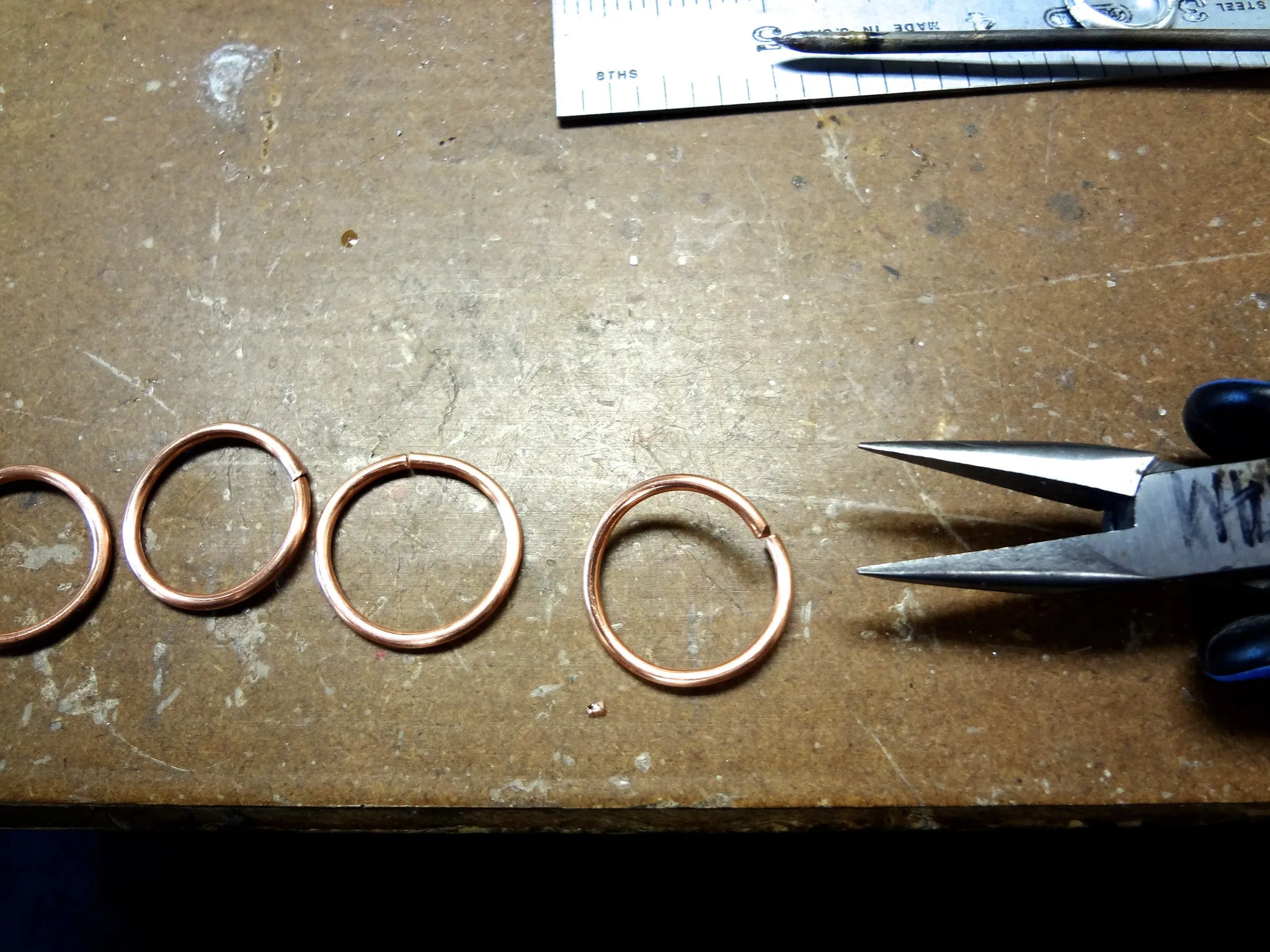 workshop / intro to working with metals   making stack rings