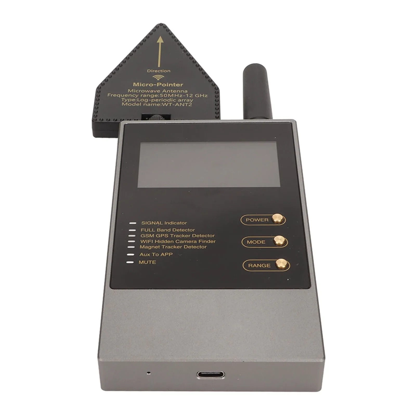 WT10 Anti Bug Sweep Full Band Detector GSM Audio GPS Tracker WIFI Hidden Camera Finder