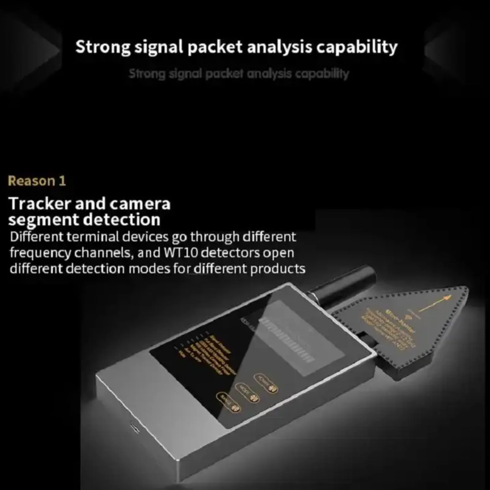 WT10 Anti Bug Sweep Full Band Detector GSM Audio GPS Tracker WIFI Hidden Camera Finder