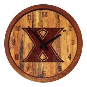 Xavier Musketeers: Branded "Faux" Barrel Top Wall Clock