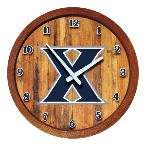 Xavier Musketeers: "Faux" Barrel Top Wall Clock