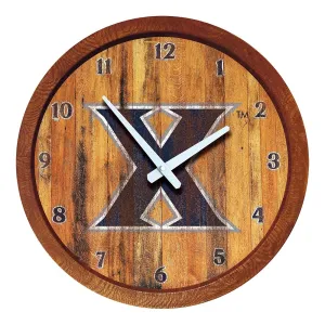Xavier Musketeers: Weathered "Faux" Barrel Top Wall Clock