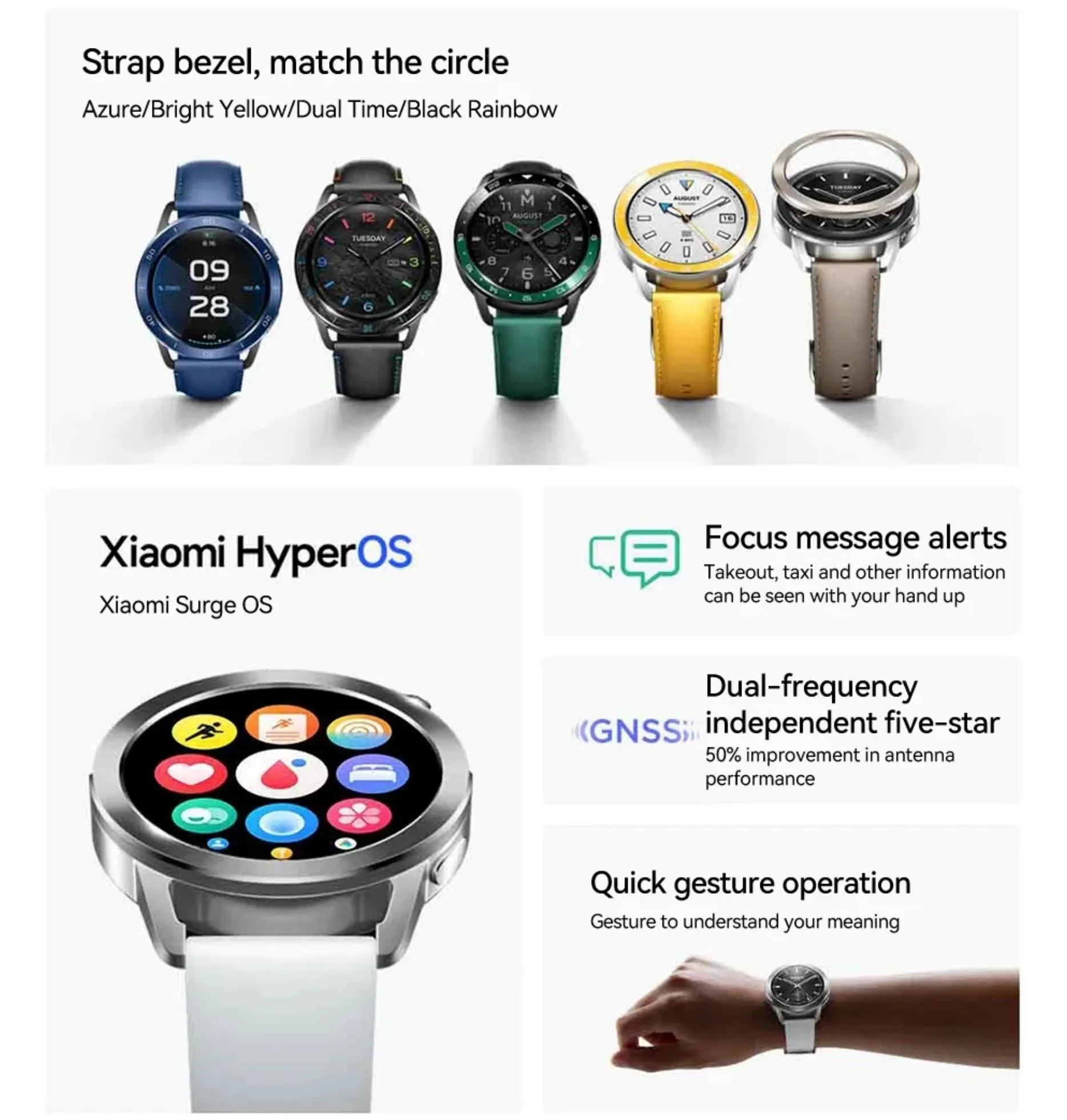 Xiaomi Watch S3 1.43" AMOLED Bluetooth5.2 Heart Rate Blood Oxygen Monitoring Smartwatch