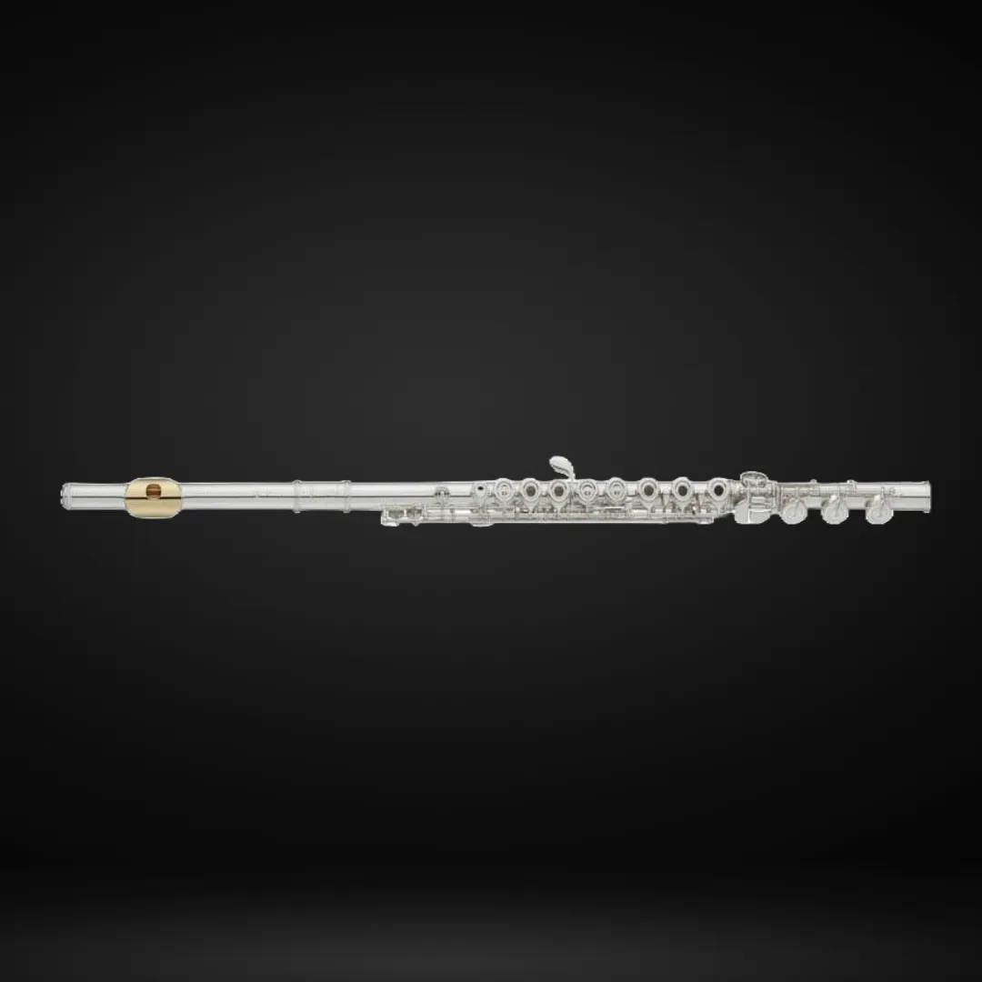 Yamaha YFL-482HGL Intermediate Flute B-Footjoint w/Gizmo Key, Gold-Plated Lip Plate & Case