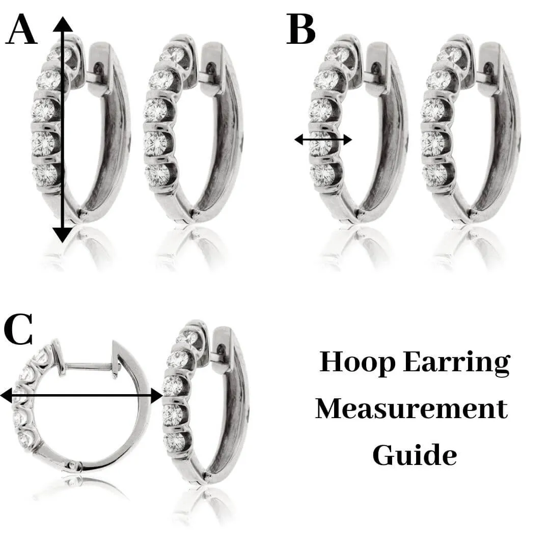 Yellow Gold 3.85 Carat Inside Out Diamond Hoop Earrings
