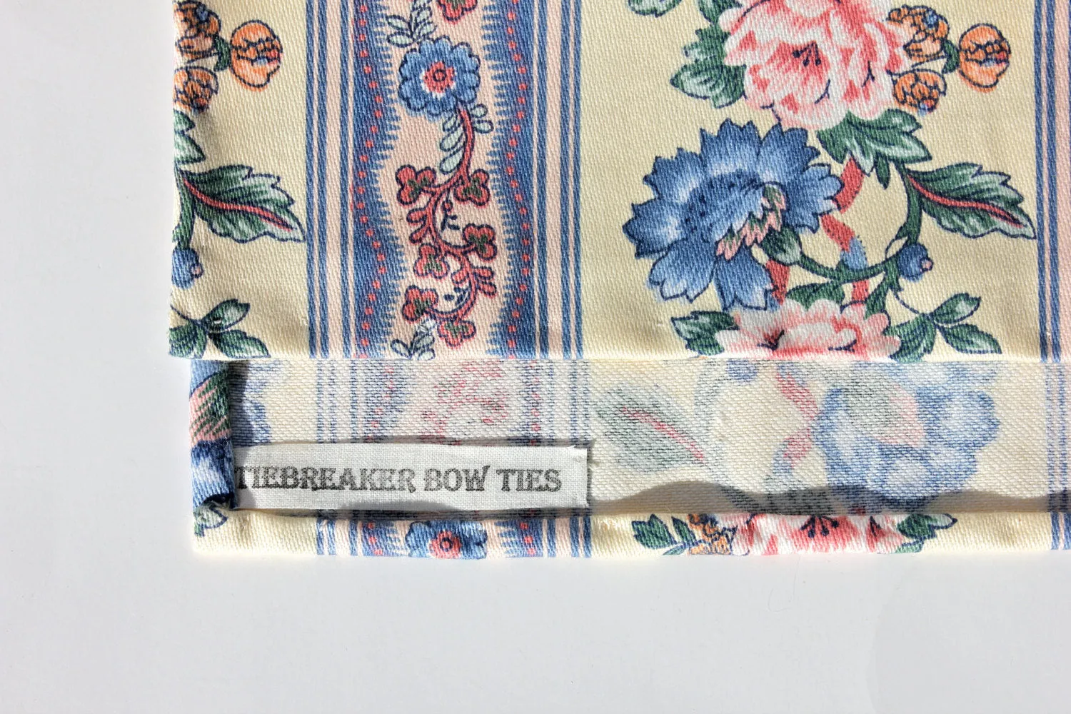 Yellow, Pink, and Blue Floral Pocket Square