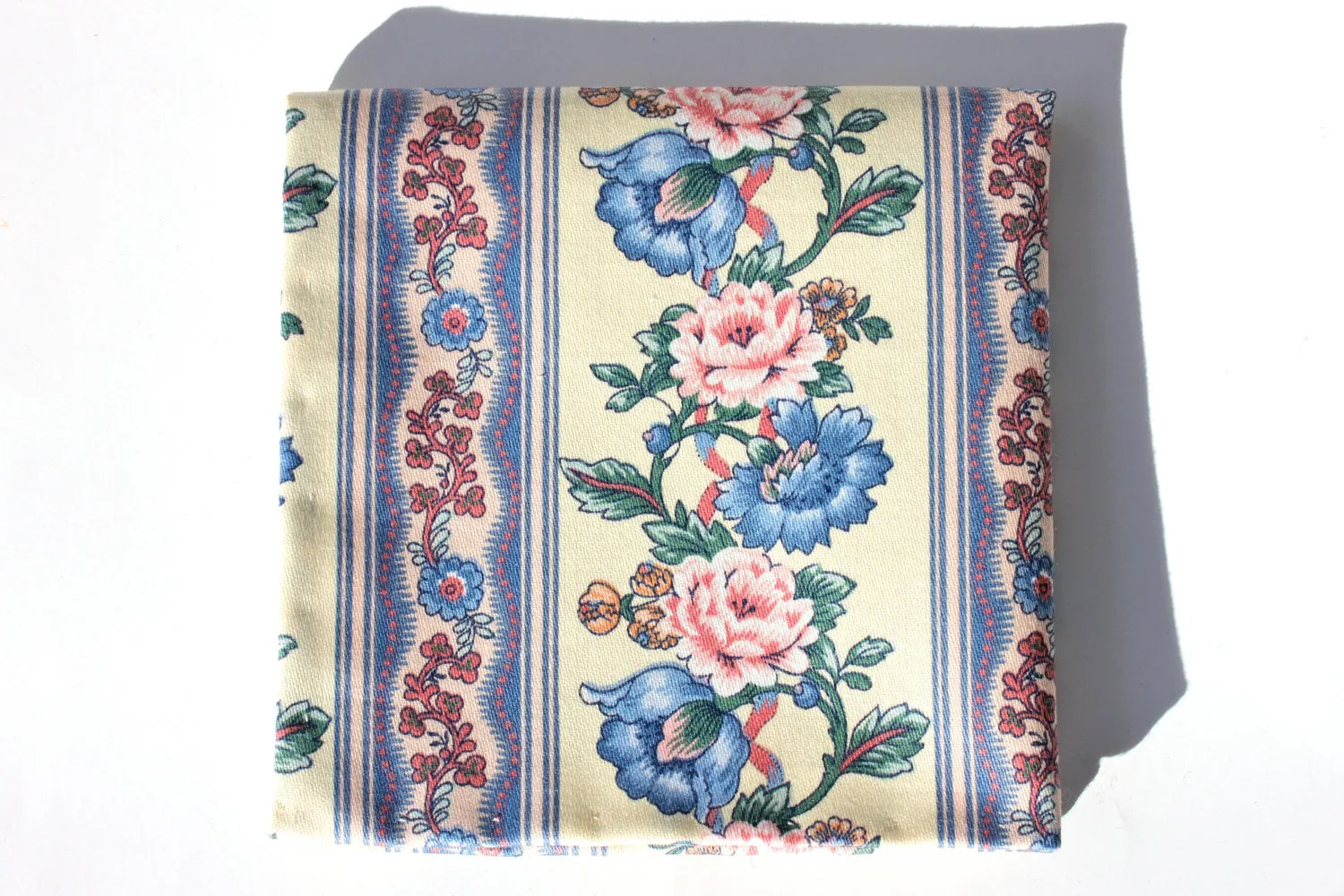 Yellow, Pink, and Blue Floral Pocket Square