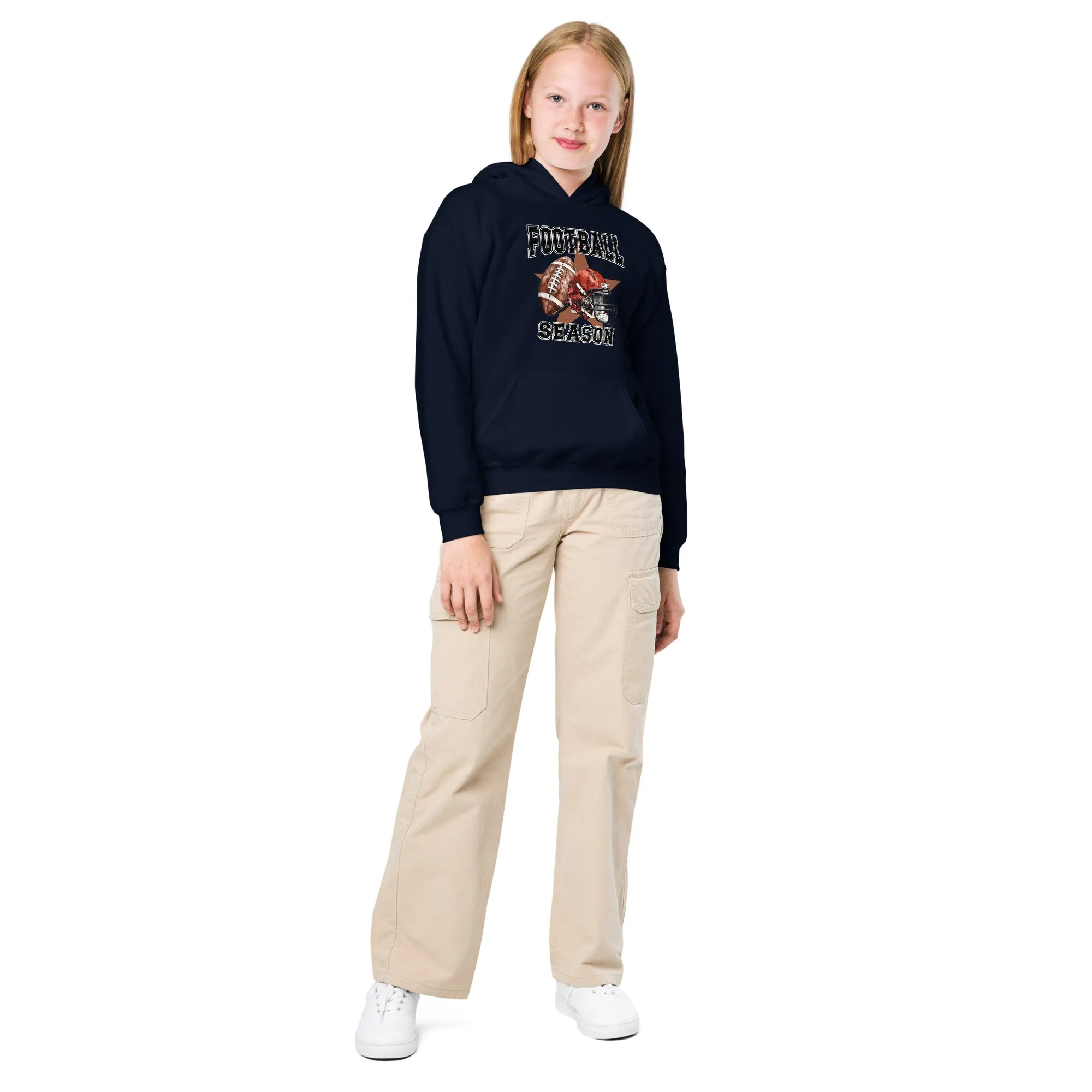 Youth heavy blend hoodie, Football Hoodie, Youth - Unisex