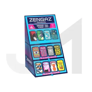 Zengaz Cube ZL-12 Royal Jet (EU-S6) - Jet Flame Lighters Bundle   48 Lighters with Cube display stand