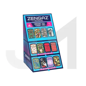 Zengaz Cube ZL-12 Royal Jet (EU-S7) - Jet Flame Lighters Bundle   48 Lighters with Cube display stand