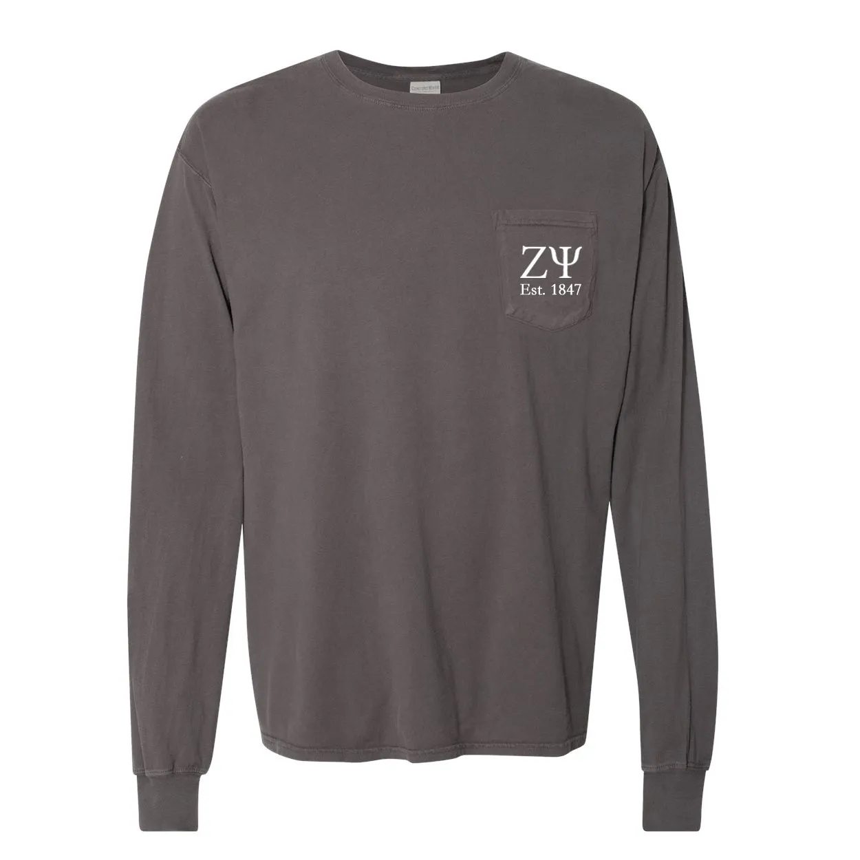 Zeta Psi Long Sleeve Pocket Tee