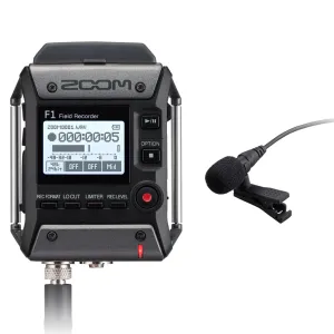 Zoom F1-LP Field Recorder - Lavier Mic Pack