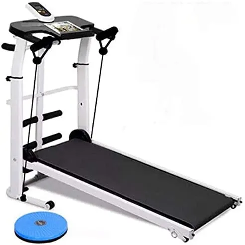 Zzfni Treadmill Treadmill,Folding Treadmills for Home with Incline, Mechanical Foldable Walking Machine Home Fitness Equipment Sports Equipment Aerobic Equipment Foldable Treadmill (Color : Black)